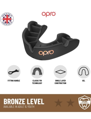 Opro Bronze Training Level (10yrs - Adult) - Black